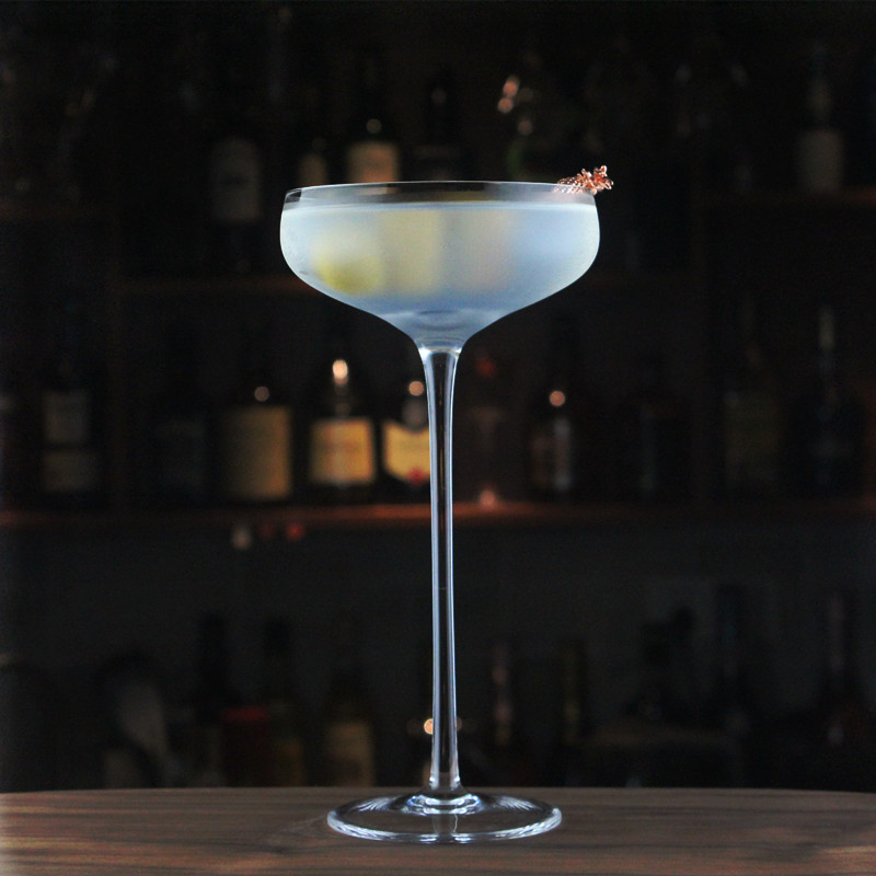 无铅水晶阔口细杆日式风鸡尾酒杯