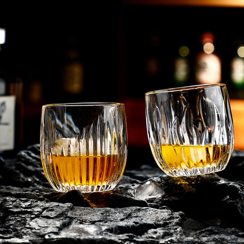 新品火焰威士忌杯 洋酒杯 啤酒杯 古典杯高档酒杯 创意冰球酒杯子
