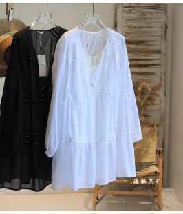 胖MM2 防晒衬衫 300斤加大码 薄款 女 复古慵懒风纯色简约风长袖 夏季