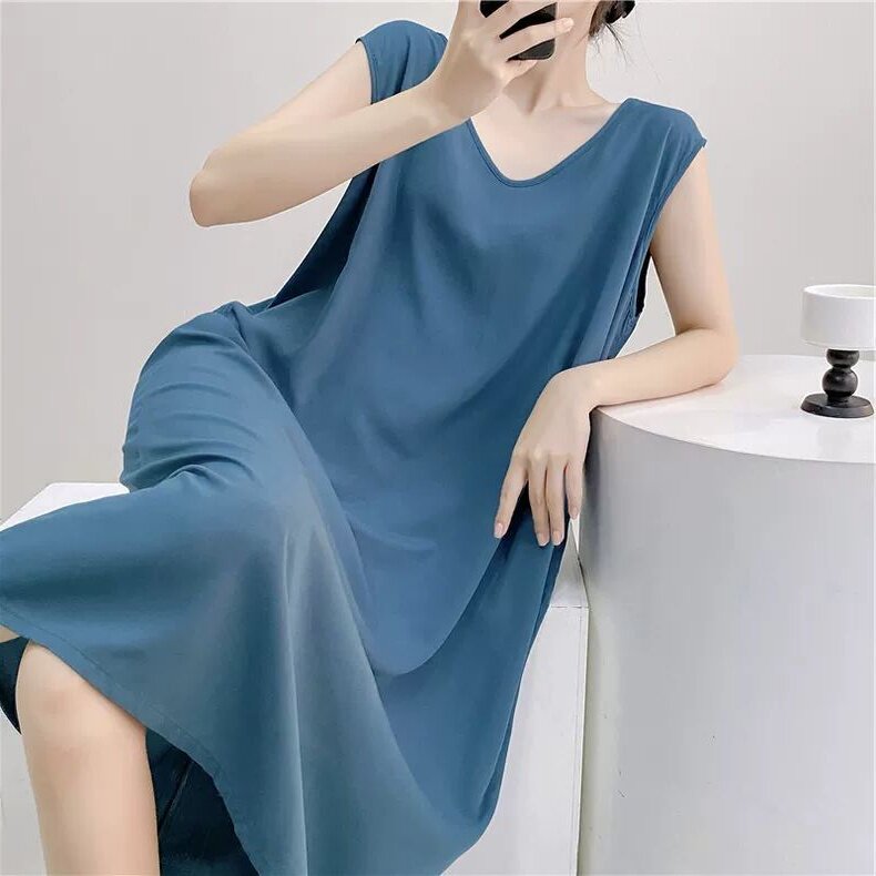 夏天气质可外穿纯色睡裙女2-300斤胖妹妹特大码V领显瘦遮肉家居裙,女士内衣/男士内衣/家居服,睡裙,淘宝优惠券,粉丝福利购,淘宝优惠卷