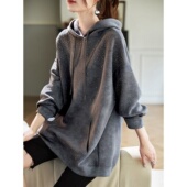 烫钻连帽卫衣大码 300斤扎染时尚 百搭长袖 胖MM秋冬新款 上衣中长款