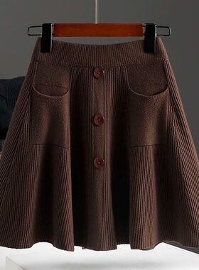 秋冬季内搭女装胖mm2-300斤超大码遮臀小屁帘高腰显瘦半身短裙ins