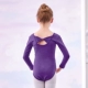 Сиреневый лонгслив с бантиком