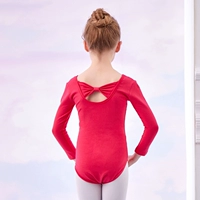 Красный лонгслив с бантиком