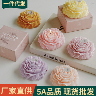 Peony Flower Scented Candles Home Decoration Wedding1