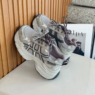 厚底老爹鞋女2026春夏新款网面透气增高运动跑步休闲鞋百搭女鞋潮