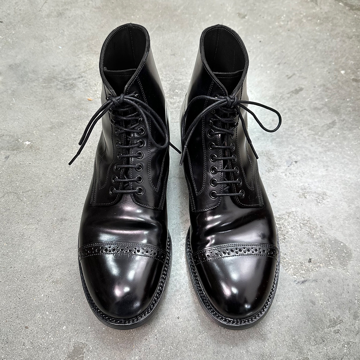 强尼制靴 M香蕉楦马臀皮伞兵靴 美式复古Jumpboots固特异工艺制作