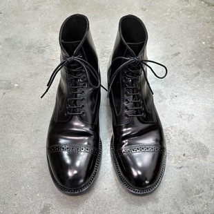 强尼制靴 M香蕉楦马臀皮伞兵靴 美式复古Jumpboots固特异工艺制作