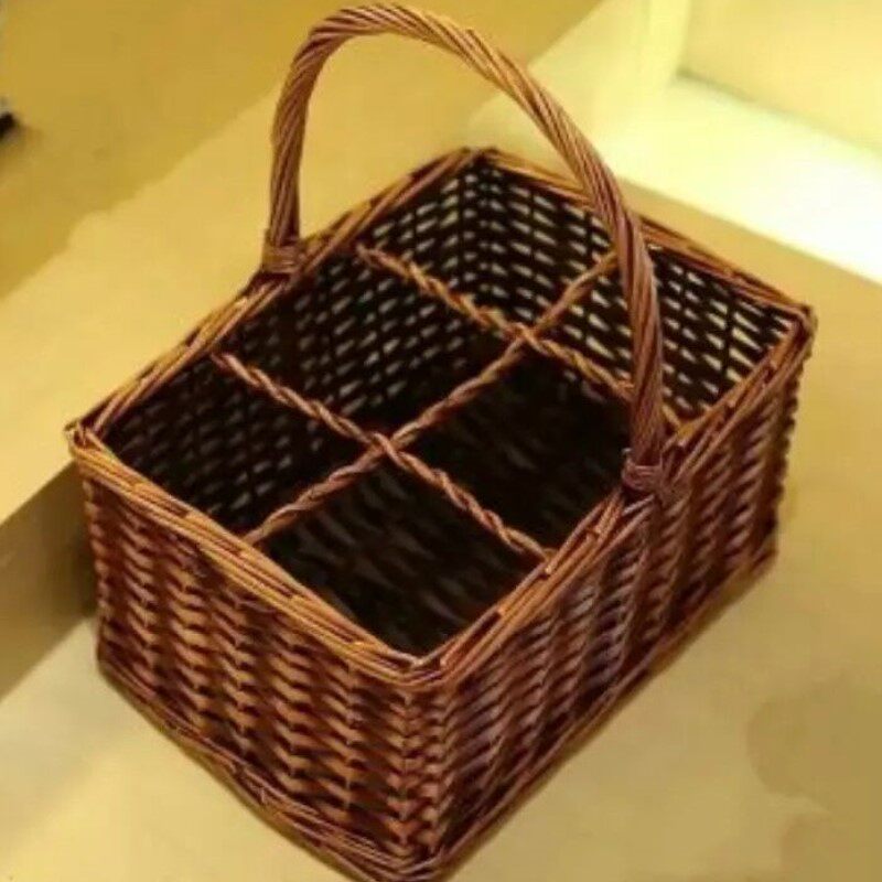 啤酒架啤酒提篮红酒架白酒架手提收纳篮柳编啤酒篮啤酒蓝分割篮