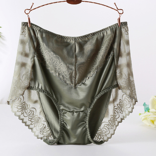 200斤胖MM高腰性感蕾丝镂空网纱内裤 150 240斤女加肥加大码