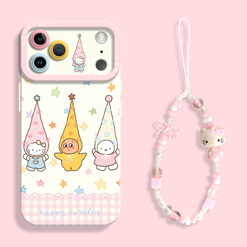 适用苹果17多彩星星人手机壳