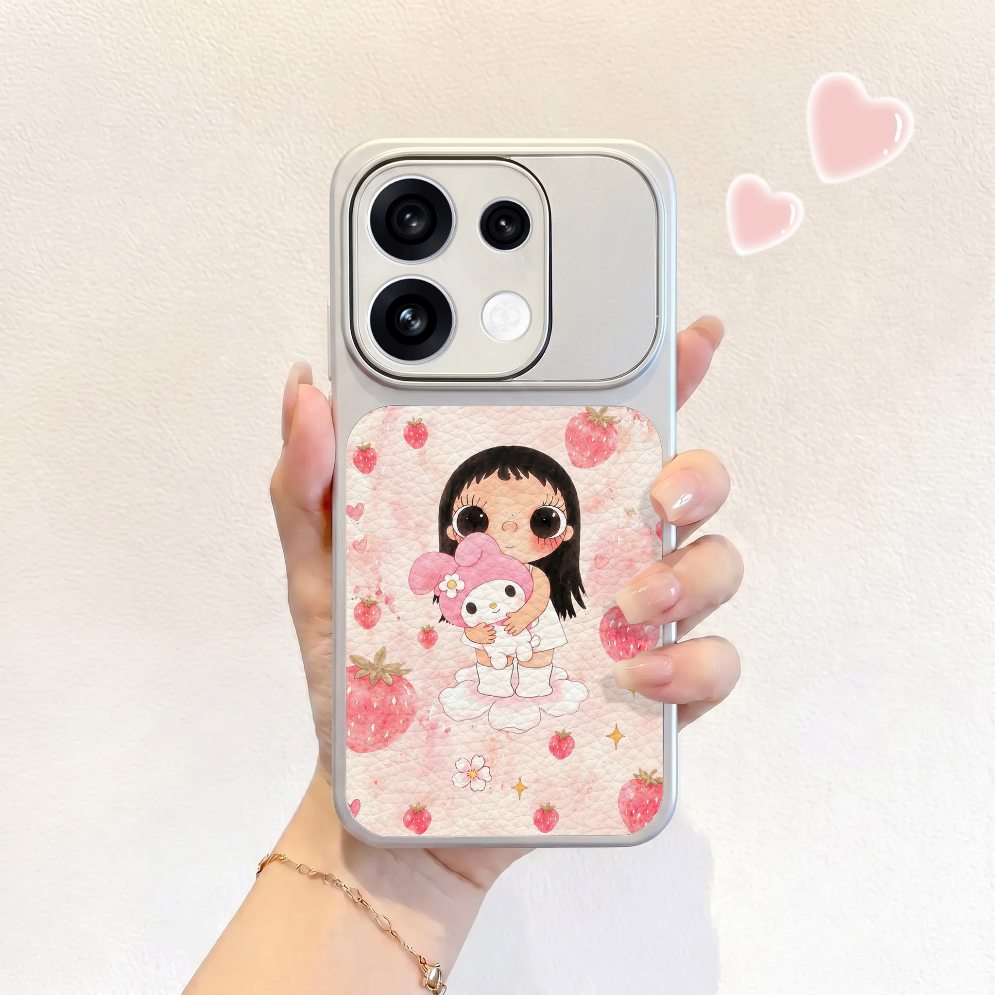 抱美乐蒂小玉适用opporeno16手机壳新款reno16pro皮纹壳reno15仿皮保护套OPPO男女14pro高级13卡通12可爱全包