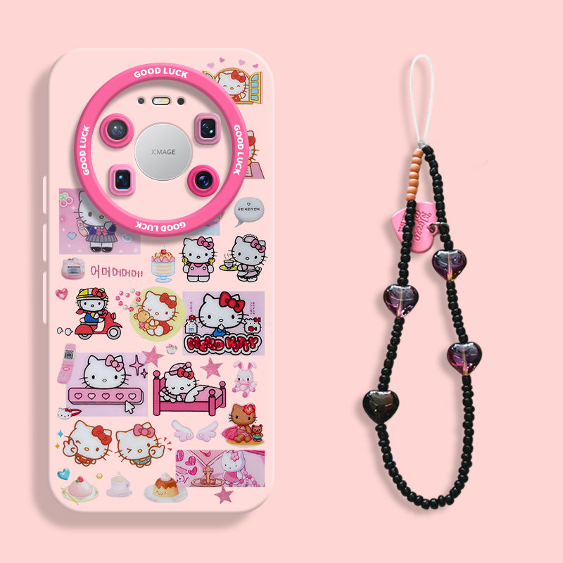 适用于华为mate80promax手机壳可爱kt大合集mate80pro全包瞳眼硅胶mate70防摔60pro保护套mt80RS非凡大师男女