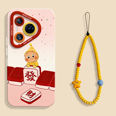 适用华为pura80麻将星星人手机壳