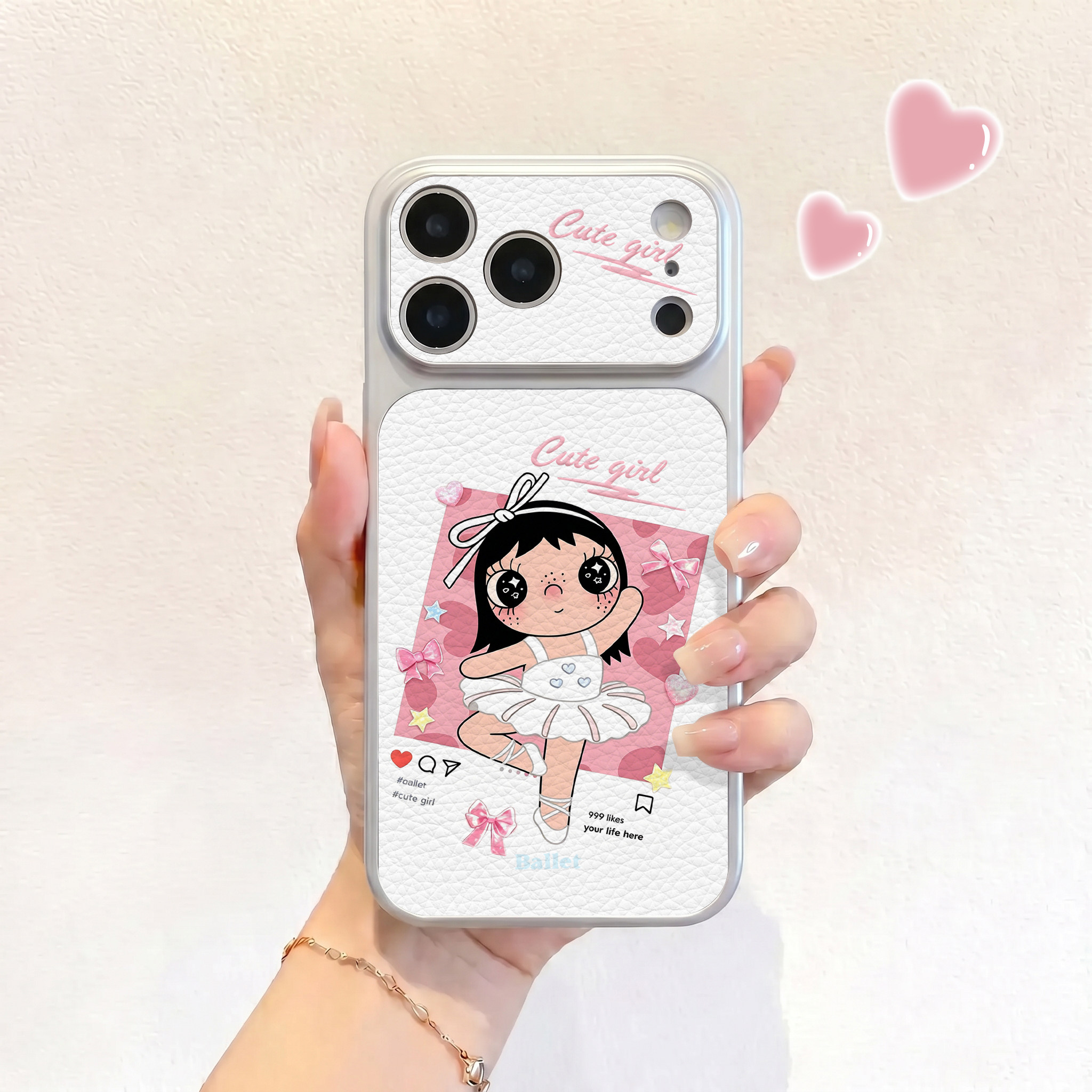 跳芭蕾舞小玉适用iPhone17不会撞壳手机壳苹果17promax仿皮苹果air皮纹壳ip16保护套15男女14高级感13卡通12