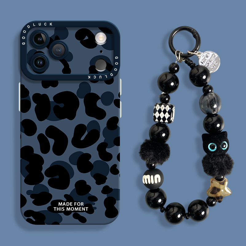 【小红书爆款】蓝色豹纹手机壳