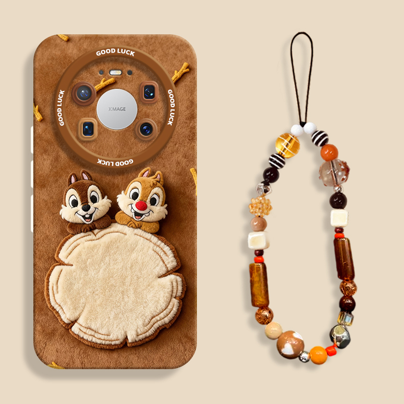 适用mate80毛绒奇奇蒂蒂手机壳