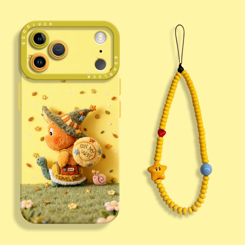 卡通乌龟星星人适用iPhone17手机壳苹果17promax液态苹果air全包瞳眼硅胶壳17pro保护套ip17带挂绳17男女可爱