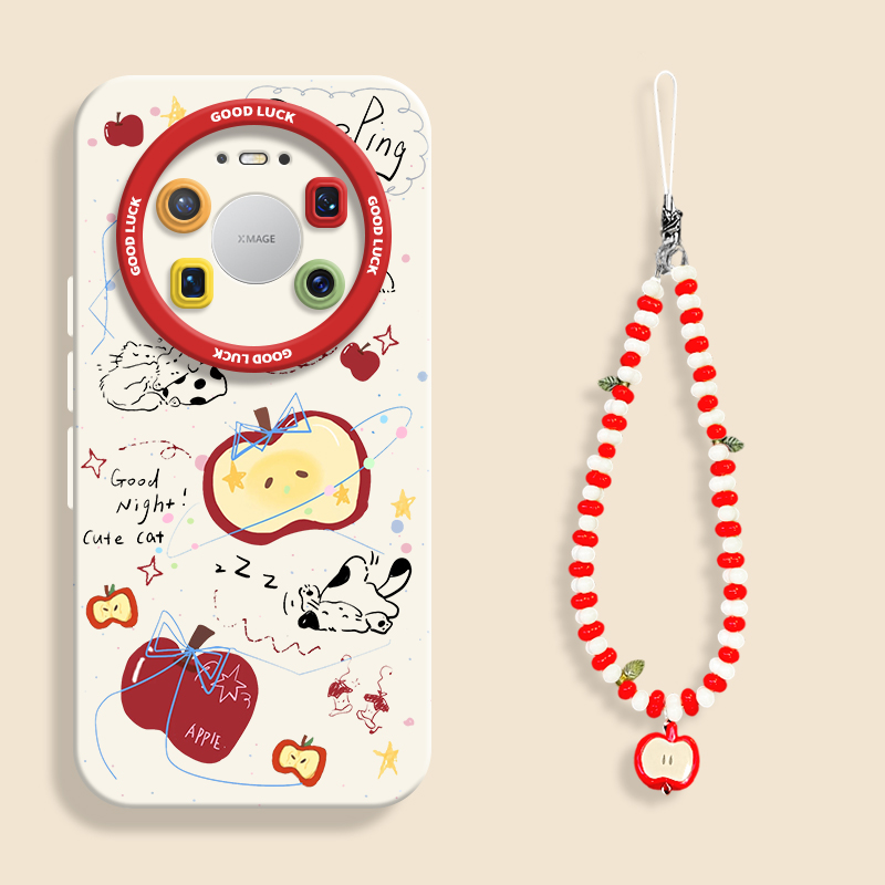 适用mate80睡觉平果猫手机壳