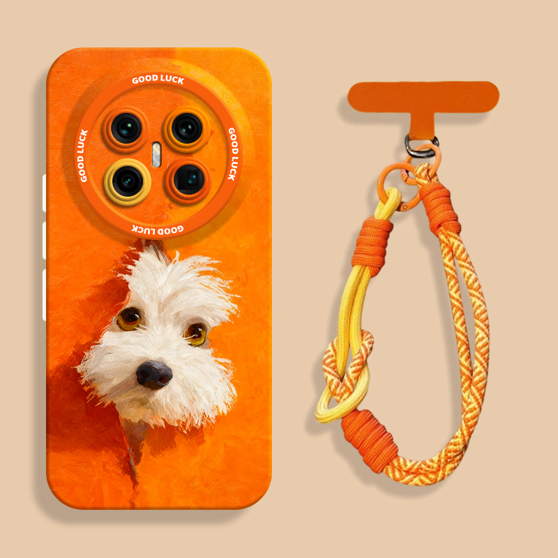 【小红书爆款】毛绒狗狗橙手机壳