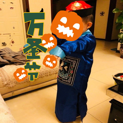 儿童僵尸服送帽子发辫