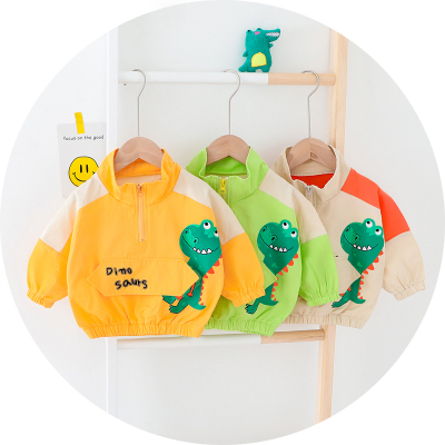 清仓6个月宝宝衣服纯棉外套春秋小男童立领上衣婴儿洋气薄款卫衣