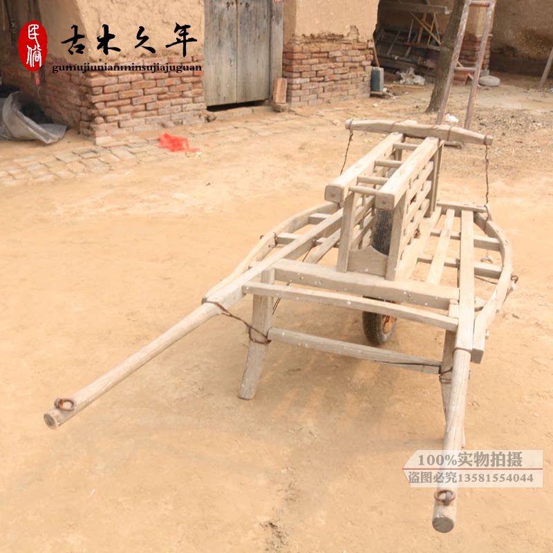 定制老农具木车手推车老式独轮车独轮车木车民俗农村老货怀旧复古