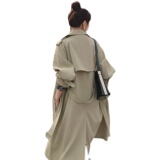 现货{新品}长款风衣外套131-9078P155K218，女装风衣，象礼