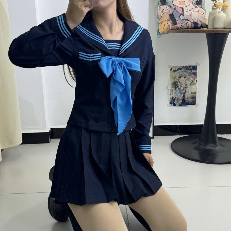 兔言舍原创JK制服兰樱中水手服