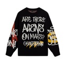 AMBS187 情侣运动线衫 华晨宇同款 李宁CF溯毛衣男女秋冬卫衣编织衫