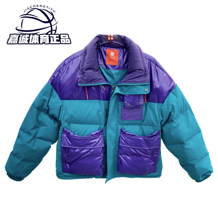 李宁保暖短款男时装周运动羽绒服