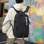 日系大容量羽毛球包运动训练双肩包新款 大学生书包 设计印花电脑版