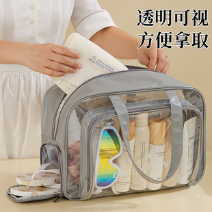 干湿分离游泳包大容量防水透明化妆包旅行手提带鞋仓健身洗漱包