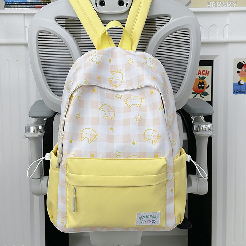 日系ins新款高颜值清新甜美可爱星星背包女生初高中生轻便双肩包