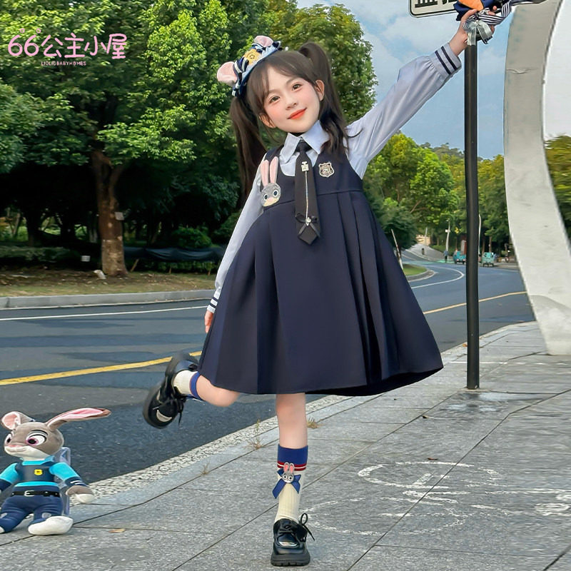 66公主裙迪士尼穿搭朱迪兔子警官