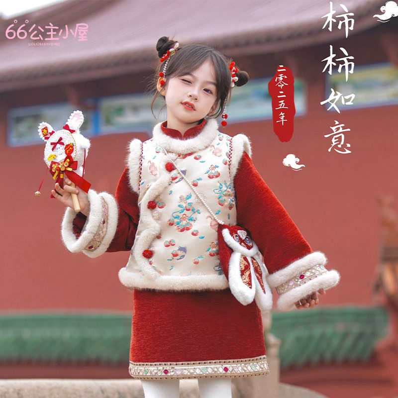 66公主可爱刺绣新中式套装
