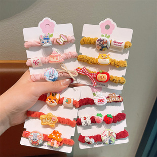 韩系儿童秋冬扎头发皮筋卡通电影人物造型发圈女童亲子款马尾大圈