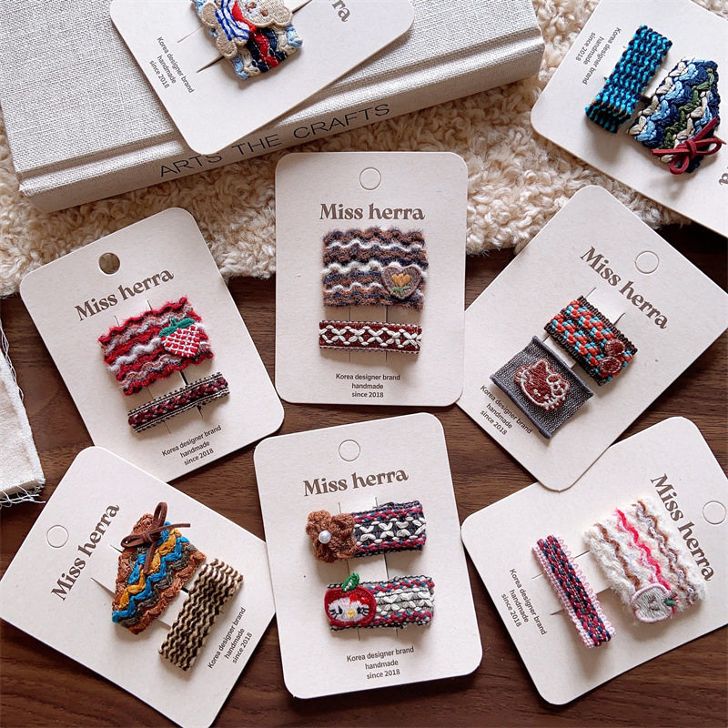 韩国新款小动物bb夹针织儿童发夹女童民族风深咖秋冬刘海夹边夹,童装/婴儿装/亲子装,发饰,淘宝优惠券,粉丝福利购,淘宝优惠卷