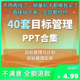 目标管理PPT企业计划行业规划市场分析策划方案SMART原则资料模板