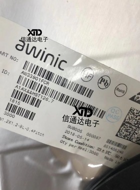 销售并回收AW33901FCR FCQFN-9L 功率电子开关芯片 原厂原装器件