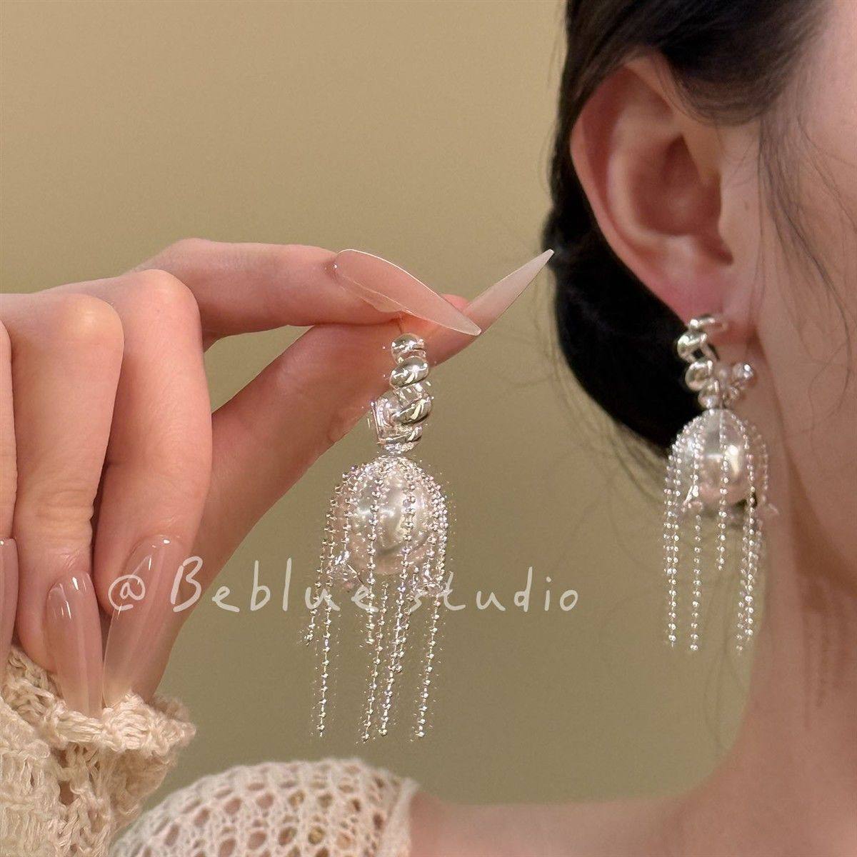 法式浪漫多戴式珍珠流苏耳环女轻奢高级感气质耳钉独特设计耳饰,饰品/流行首饰/时尚饰品新,耳环,淘宝优惠券,粉丝福利购,淘宝优惠卷