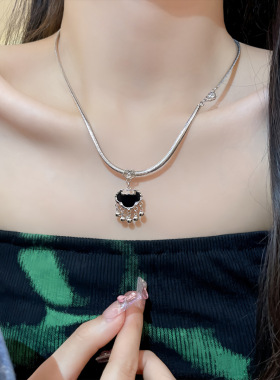 新中式平安锁钛钢项链女夏