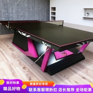 标准室内乒乓球桌户外折叠移动防晒乒乓球台家用防水求架乒乓球桌