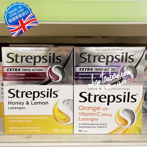 英国Strepsils柠檬蜂蜜润喉糖