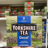 A free shipping box of 80 packs of British YorkshireTea Taylor Yorkshire Gold Medal British Detox Black Tea biscuit Tea thumbnail 2