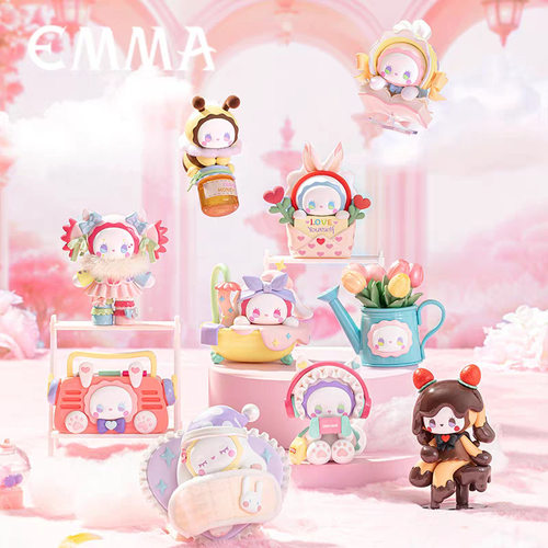 正版Emma秘境森林爱的多巴胺系列盲盒潮玩公仔桌面小摆件女孩礼物