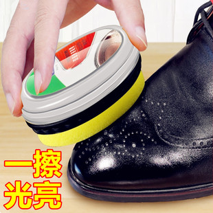 逸柯双面海绵鞋蜡油真皮PU皮保养上光无色擦刷补充油包衣钱包鞋油