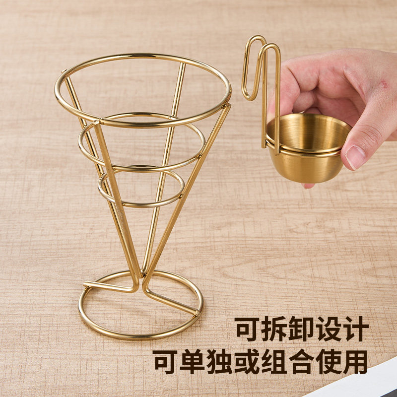 不锈钢薯条炸鸡调味架