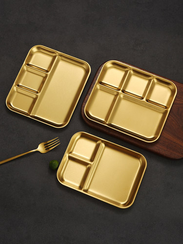 雅厨尚快餐盘304材质长方形