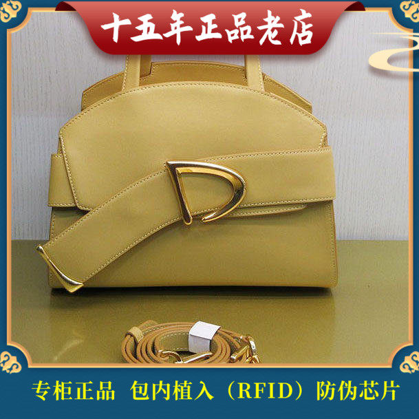 迪桑娜春新款真皮手提单肩斜挎